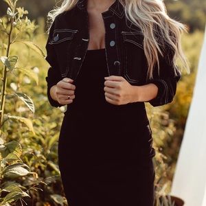 McKenna Cropped Denim Jacket